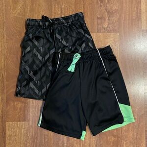 Kids Black and Green Shorts
